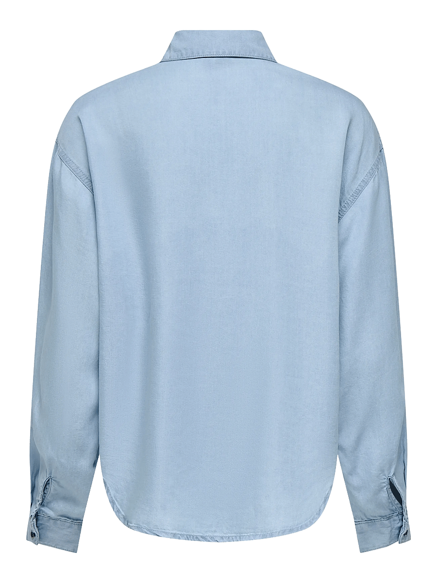ONLY - ONLCHARIS LIFE LS SHIRT CC WVN - light blue denim - 2