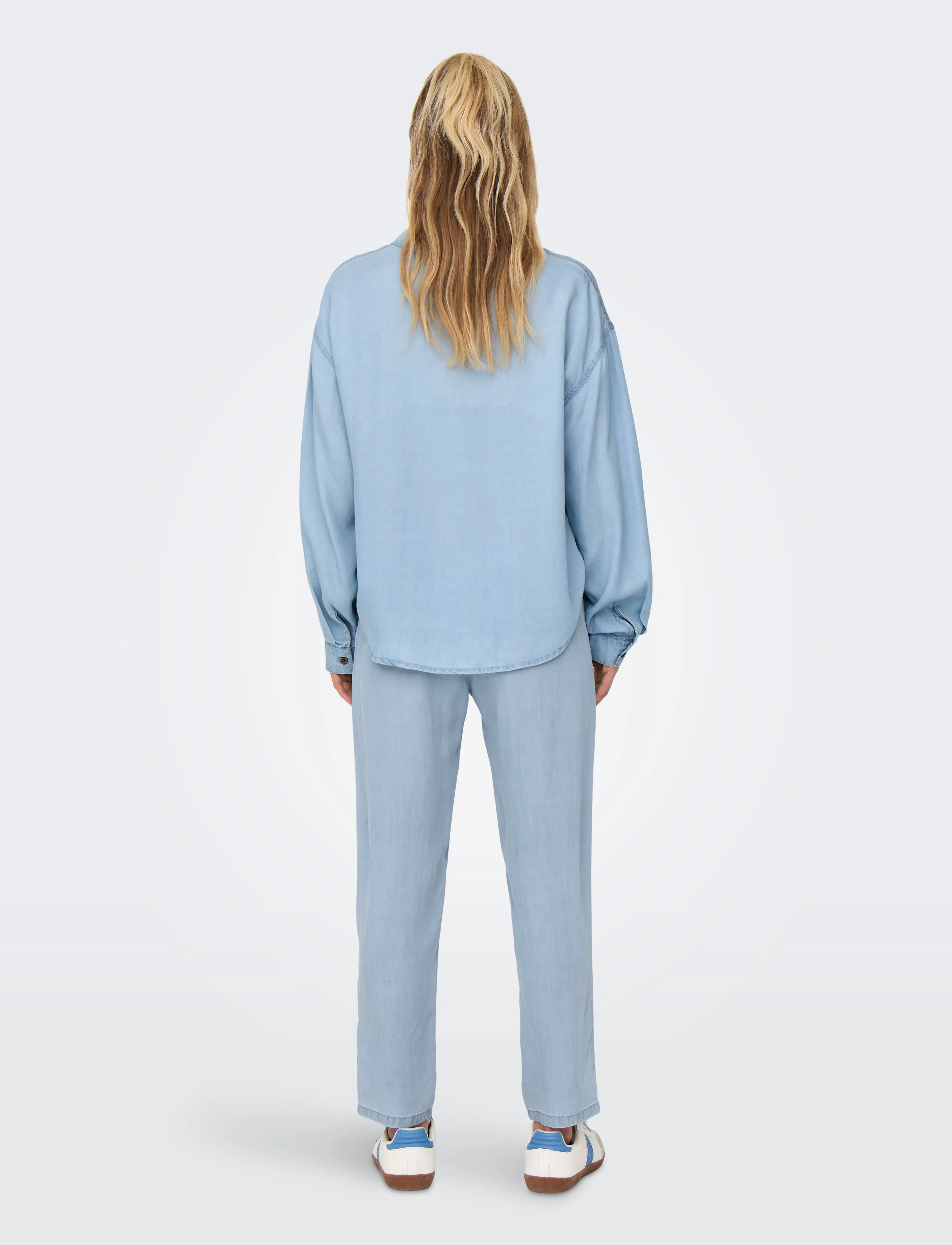ONLY - ONLCHARIS LIFE LS SHIRT CC WVN - light blue denim - 3
