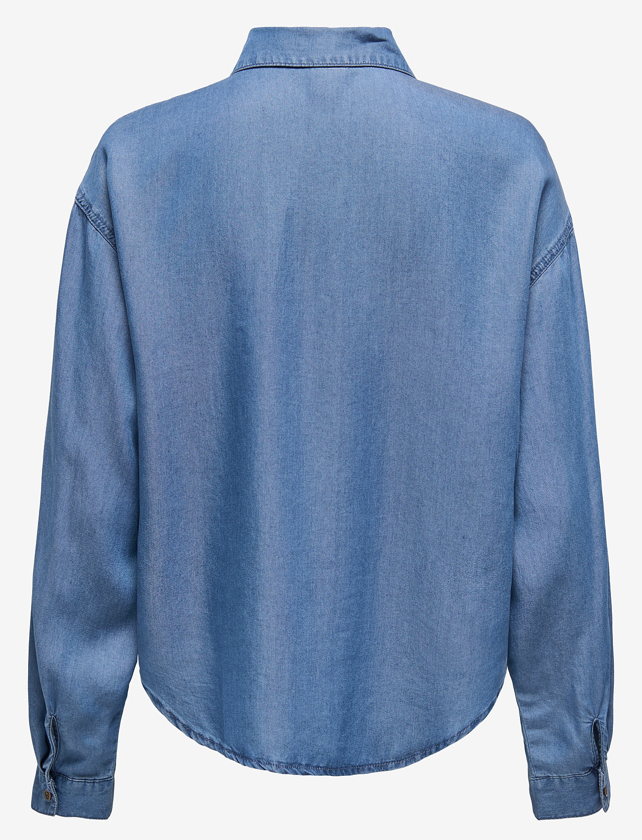 ONLY - ONLCHARIS LIFE LS SHIRT CC WVN - långärmade skjortor - medium blue denim - 2
