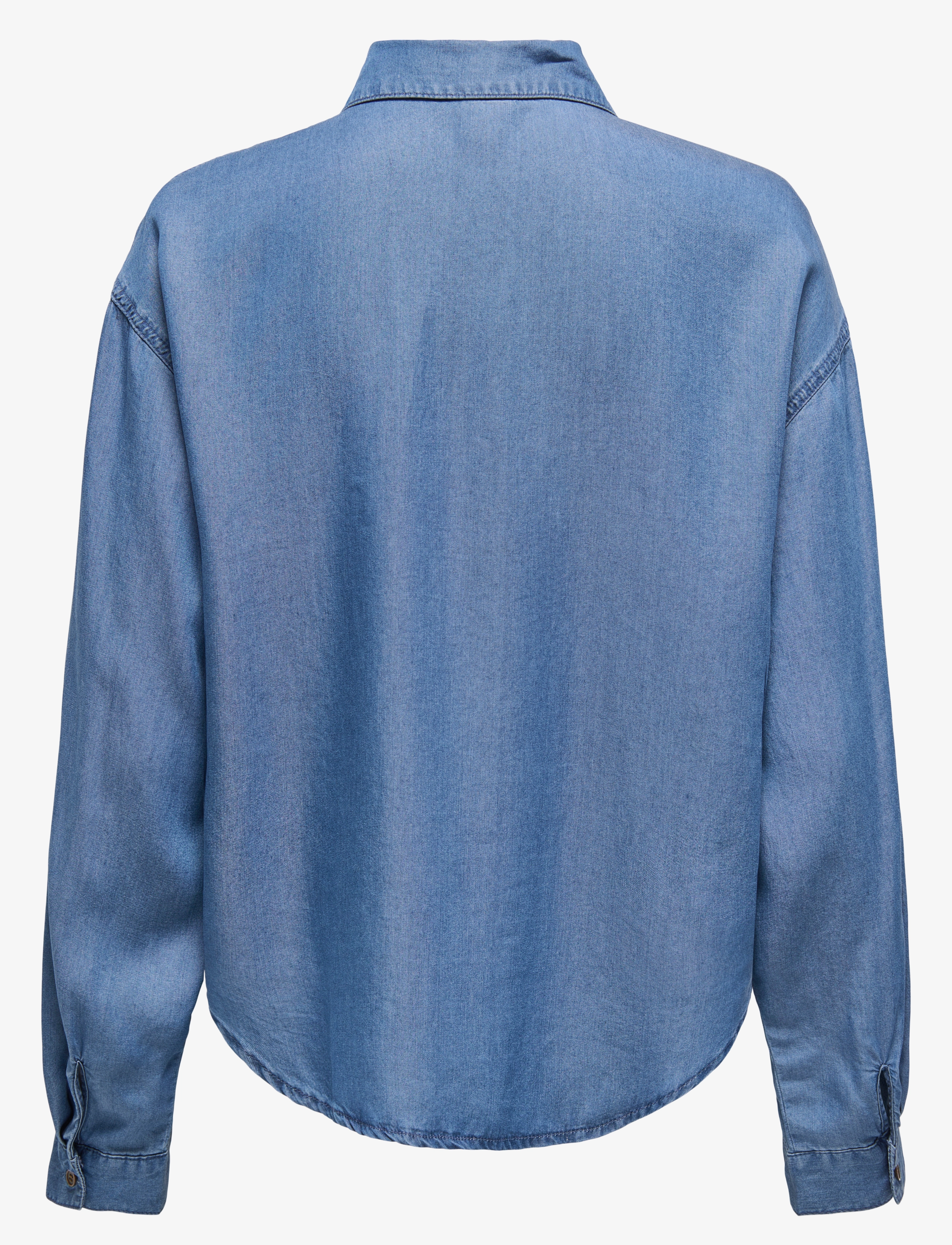 ONLY - ONLCHARIS LIFE LS SHIRT CC WVN - medium blue denim - 2