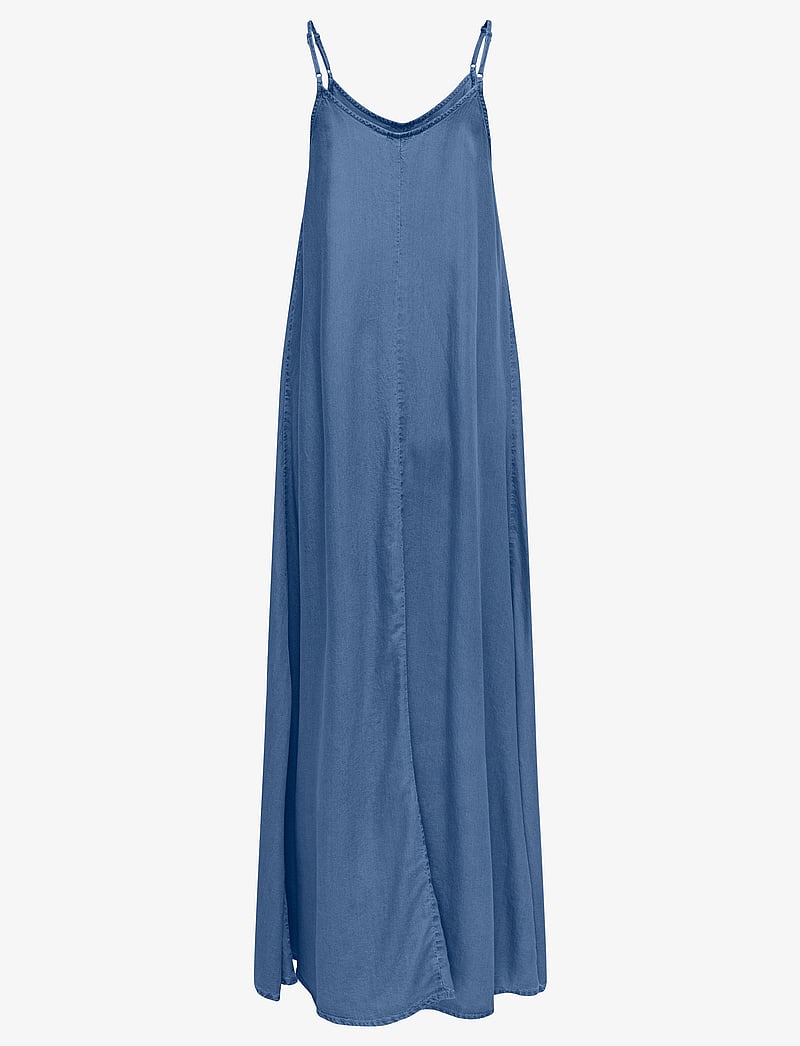 ONLY - ONLCHARIS LIFE STRAP MAXI DRESS CC WVN - Õlapaeltega kleidid - medium blue denim - 1
