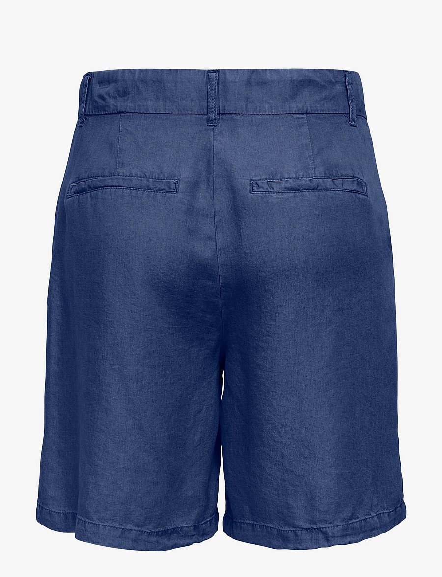 ONLY - ONLCHARIS LIFE MW LONG SHORT CC WVN - lühikesed vabaajapüksid - dark blue denim - 1