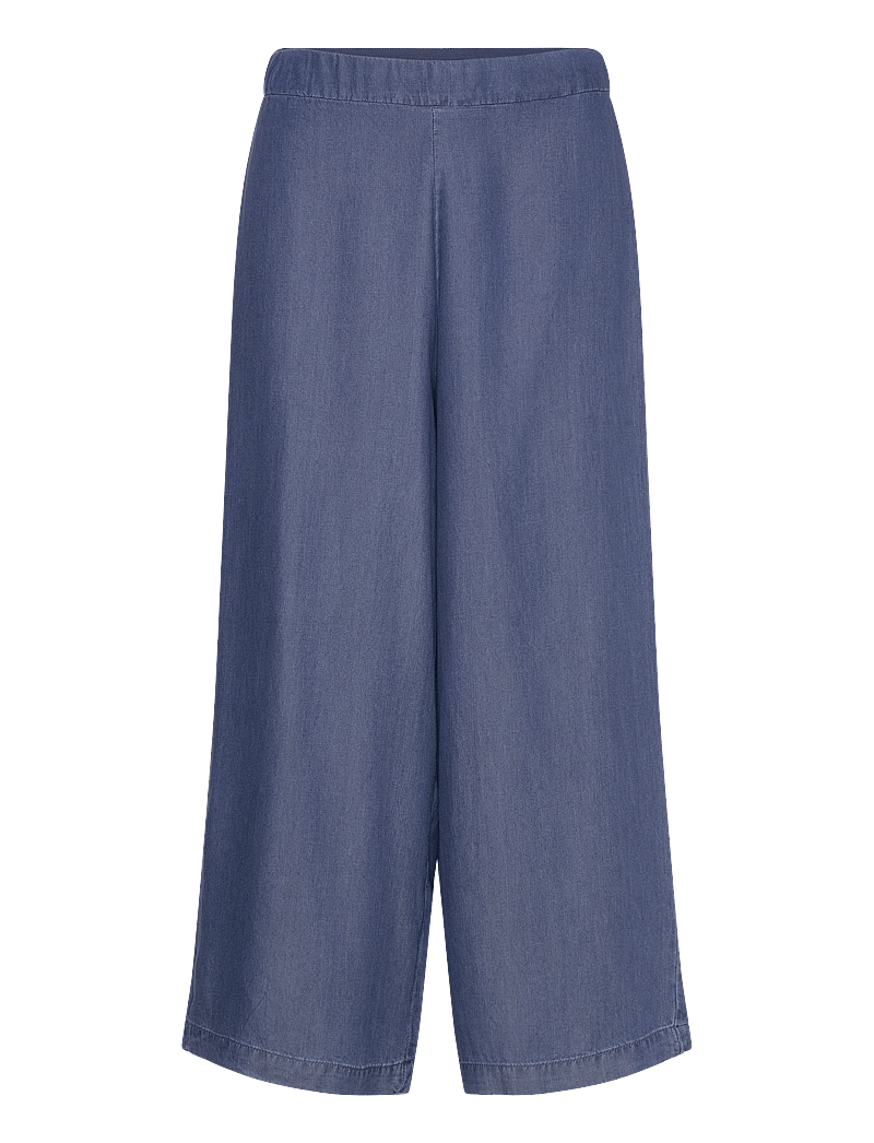 ONLY - ONLCHARIS LIFE LONG CULOTTE PANT CC WVN - culottes - dark blue denim - 0