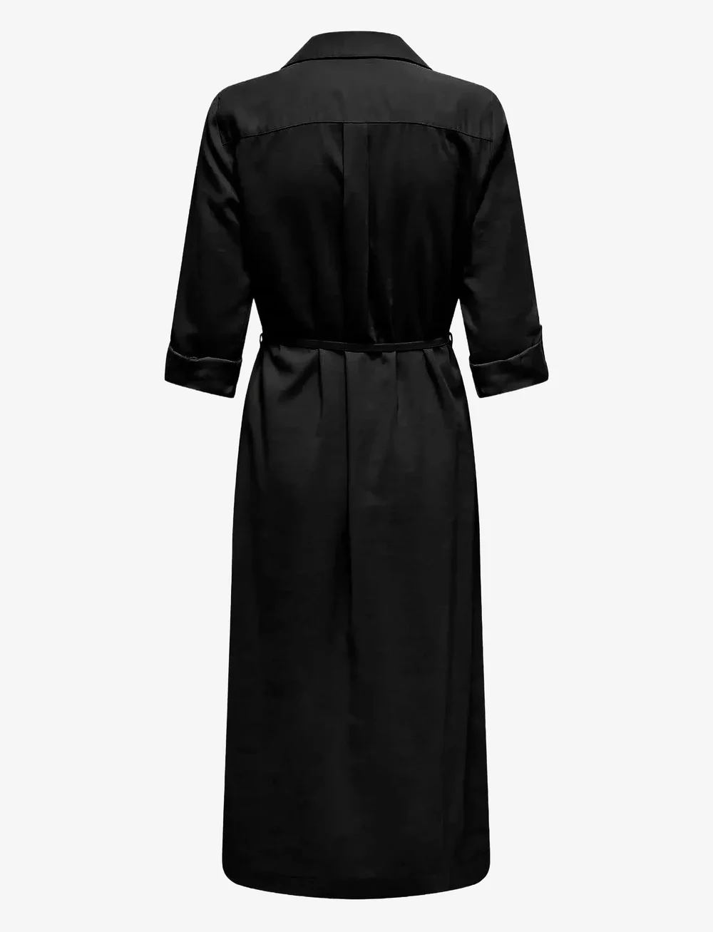 ONLY - ONLARIS LIFE LS BELT SHIRT DRESS CC WVN - skjortekjoler - black - 1
