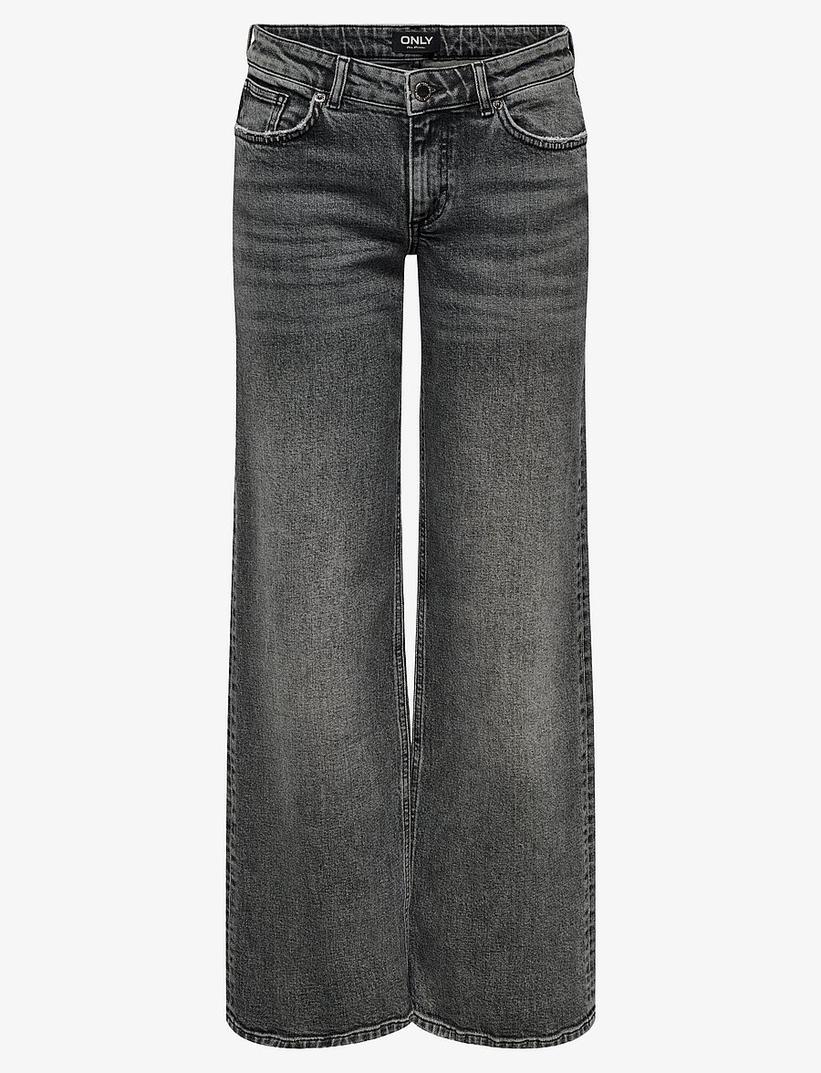 ONLY - ONLJUICY LW WIDE DNM DOT890 NOOS - dark grey denim - 1