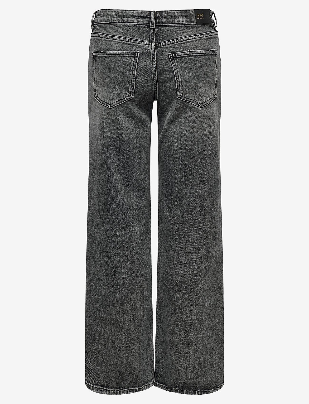 ONLY - ONLJUICY LW WIDE DNM DOT890 NOOS - hosen mit weitem bein - dark grey denim - 2