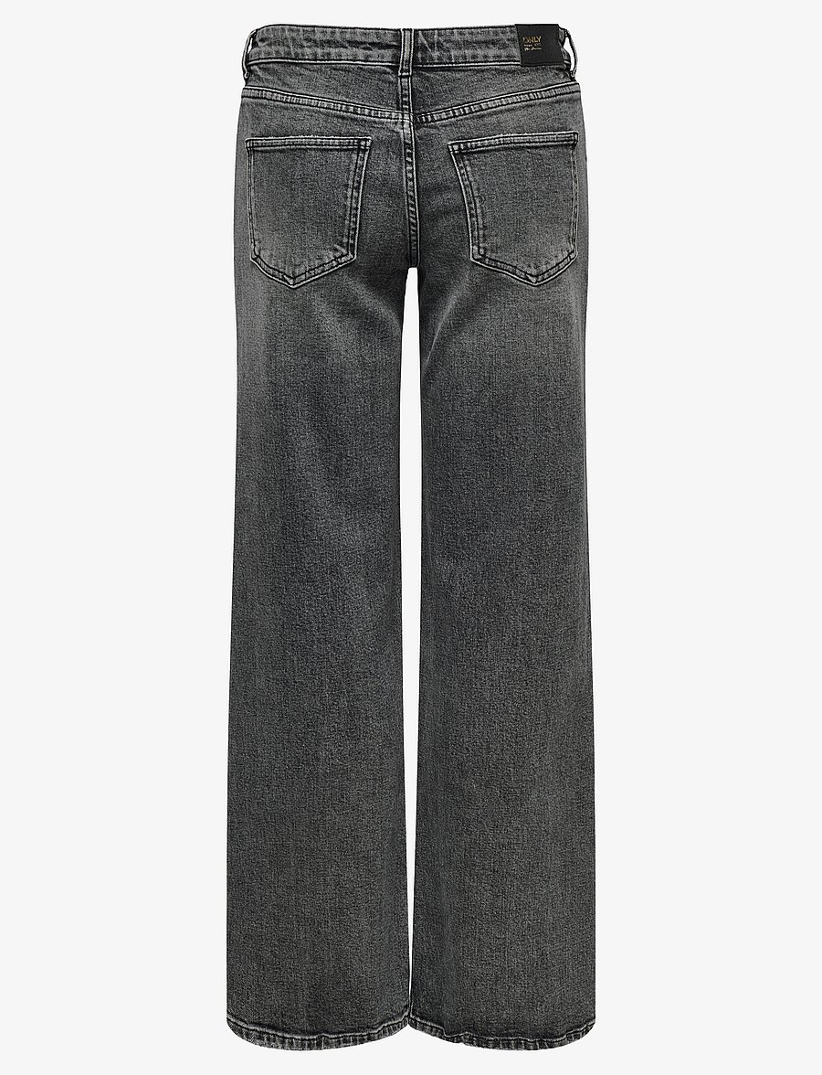 ONLY - ONLJUICY LW WIDE DNM DOT890 NOOS - dark grey denim - 2
