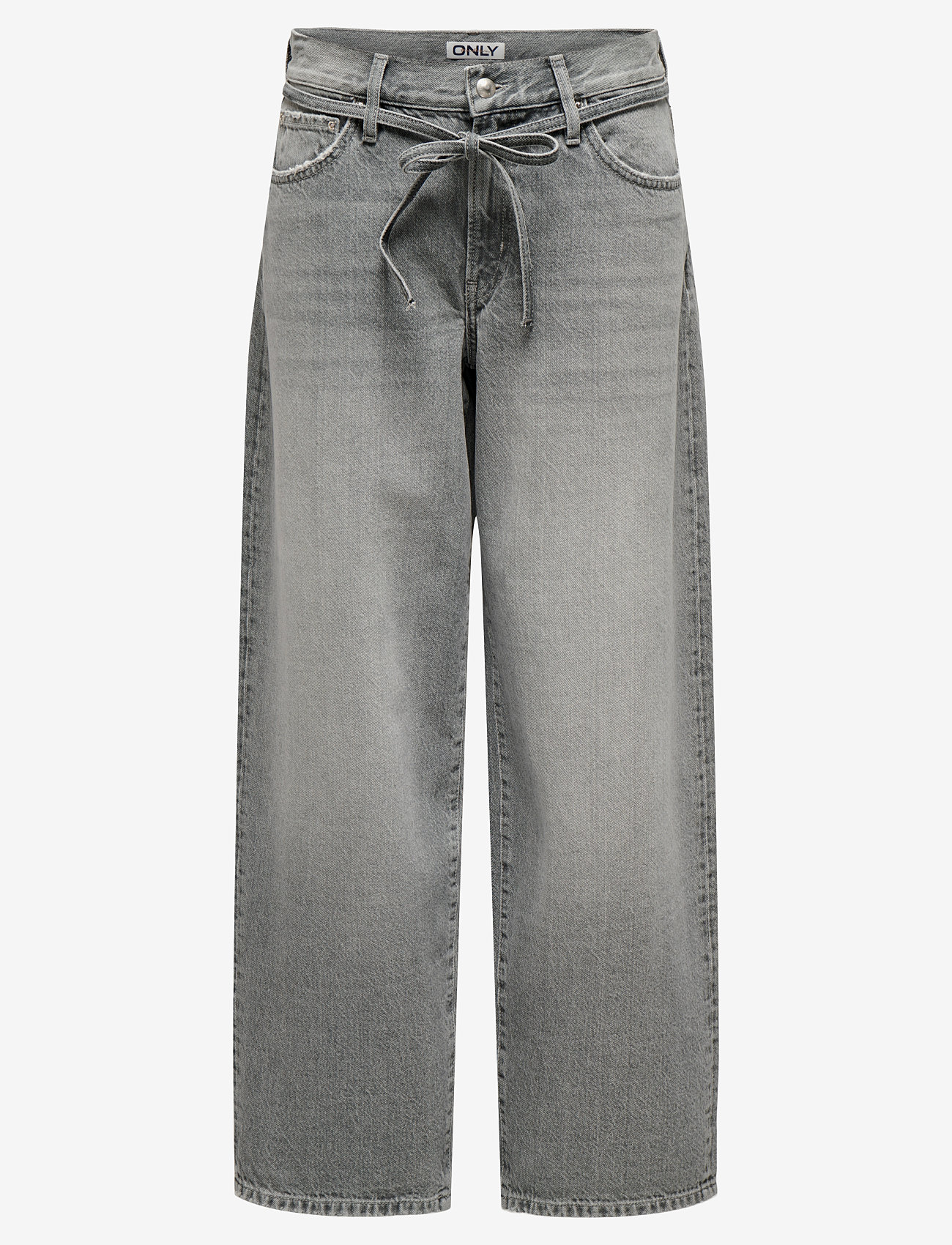ONLY - ONLGIANNA MW STRAIGHT DOT757 DNM NOOS - brede jeans - medium grey denim - 1