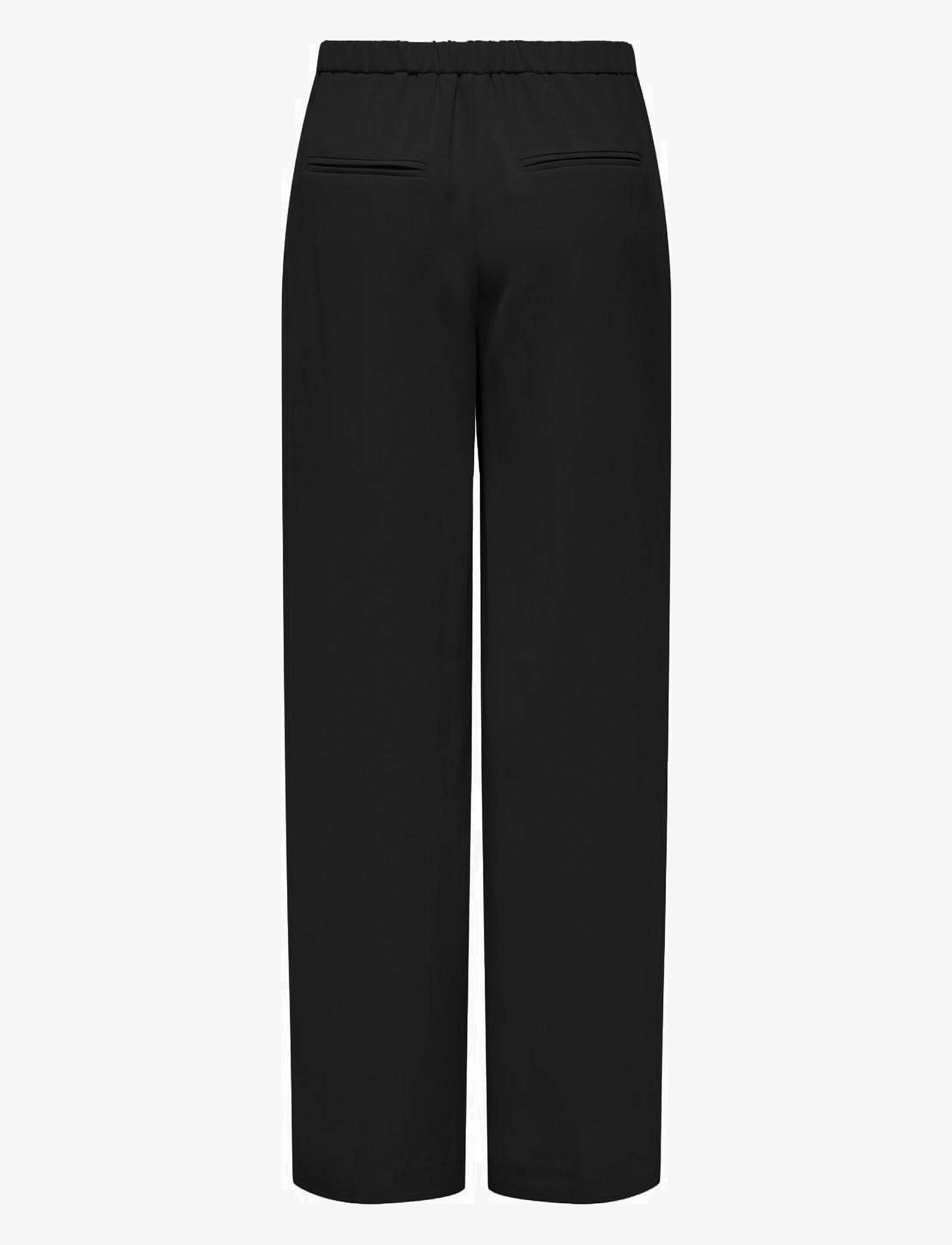 ONLY - ONLLEILA LIFE MW WIDE PANT CC TLR - wijde broeken - black - 1