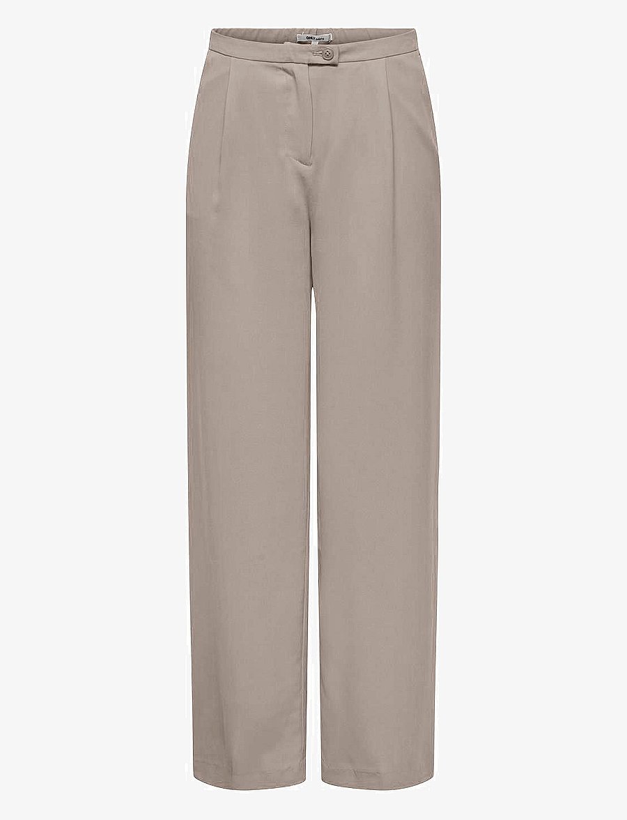ONLY - ONLLEILA LIFE MW WIDE PANT CC TLR - bukser med brede ben - string - 0