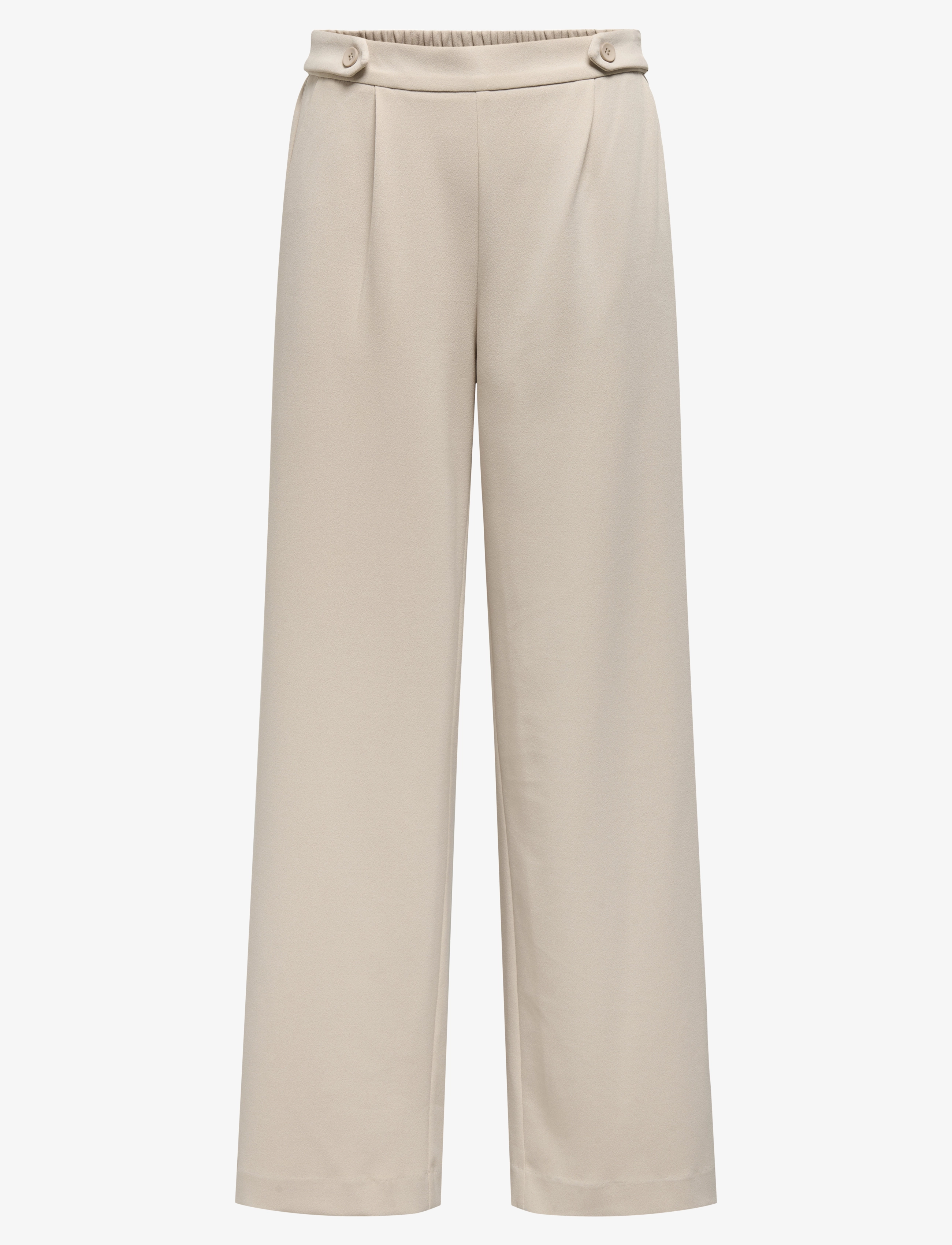 ONLY ONLCAROLINA LIFE HW WIDE PANT CC TLR - Püksid - SILVER GRAY / cream