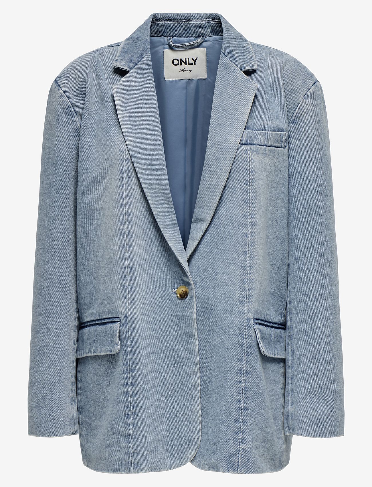 ONLY - ONLCORY LS DNM BLAZER GUA - enkeltradede blazere - light blue denim - 1