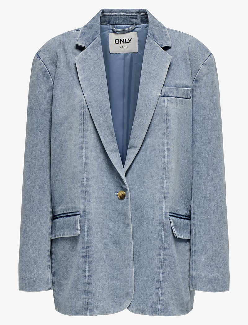 ONLY - ONLCORY LS DNM BLAZER GUA - enkeltradede blazere - light blue denim - 1
