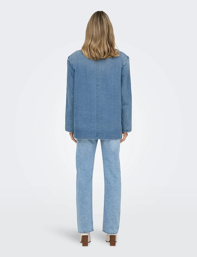 ONLY - ONLCORY LS DNM BLAZER GUA - enkeltradede blazere - light blue denim - 3
