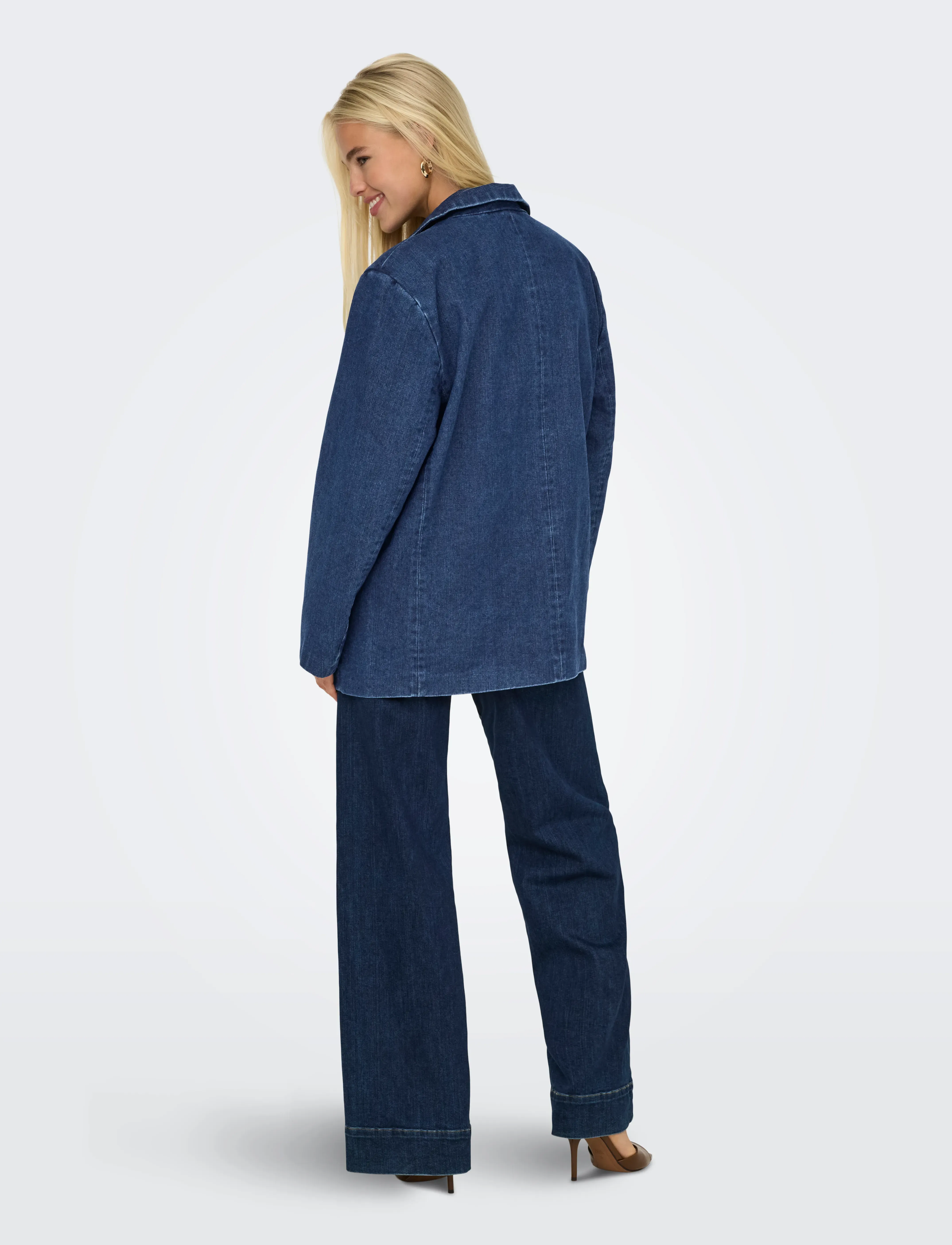 ONLY - ONLCORY LS DNM BLAZER GUA - medium blue denim - 3