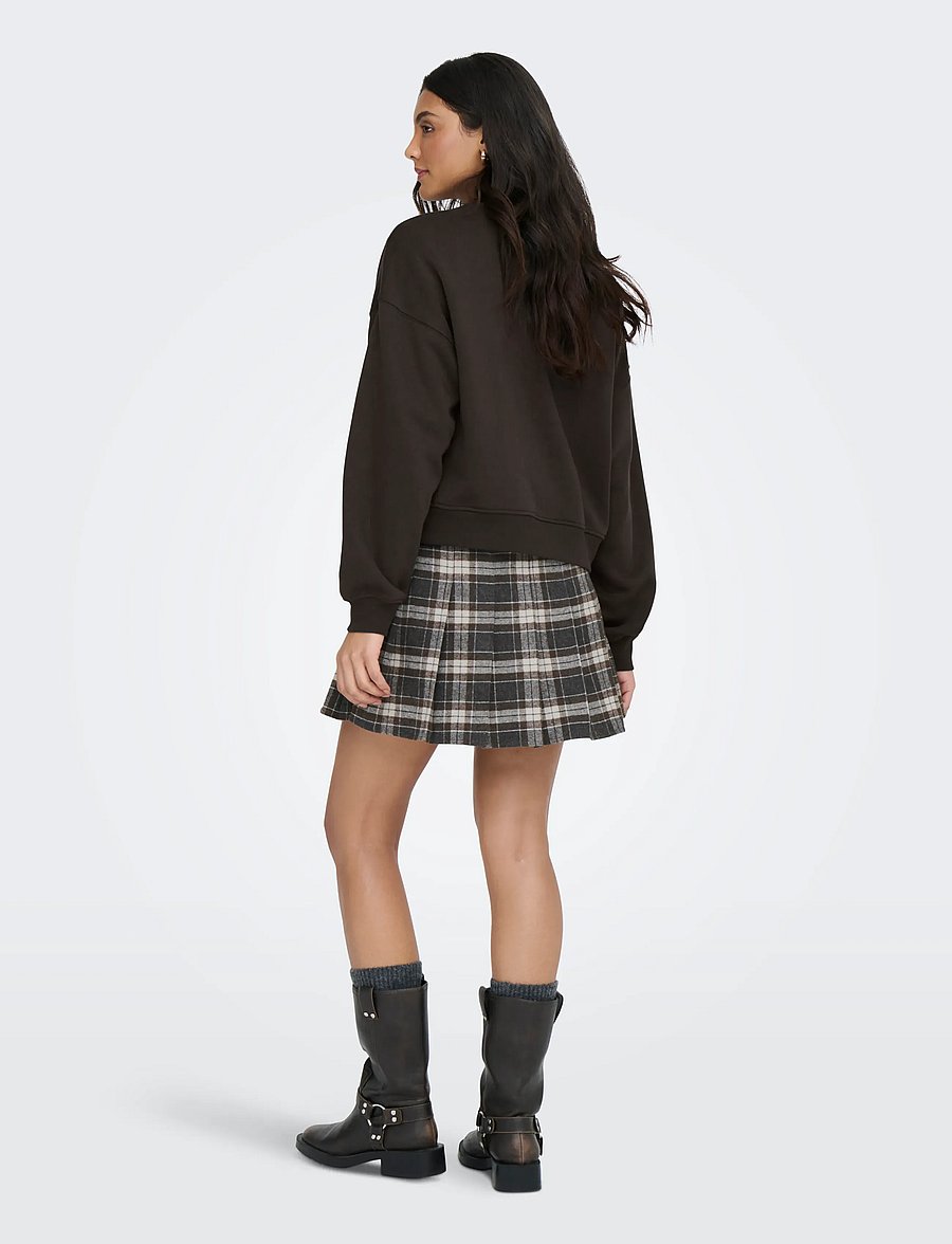 ONLY - ONLBEST L/S CREW NECK SWT NOOS - chocolate torte - 3