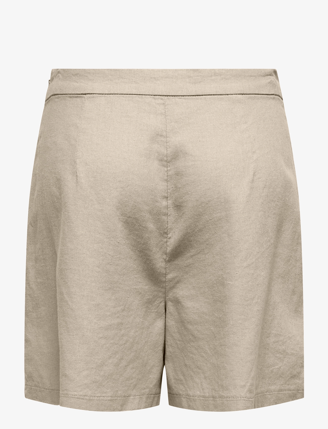 ONLY - ONLCARO HW LINEN BL PLEAT SHORTS CC PNT - shorts en lin - oxford tan - 1