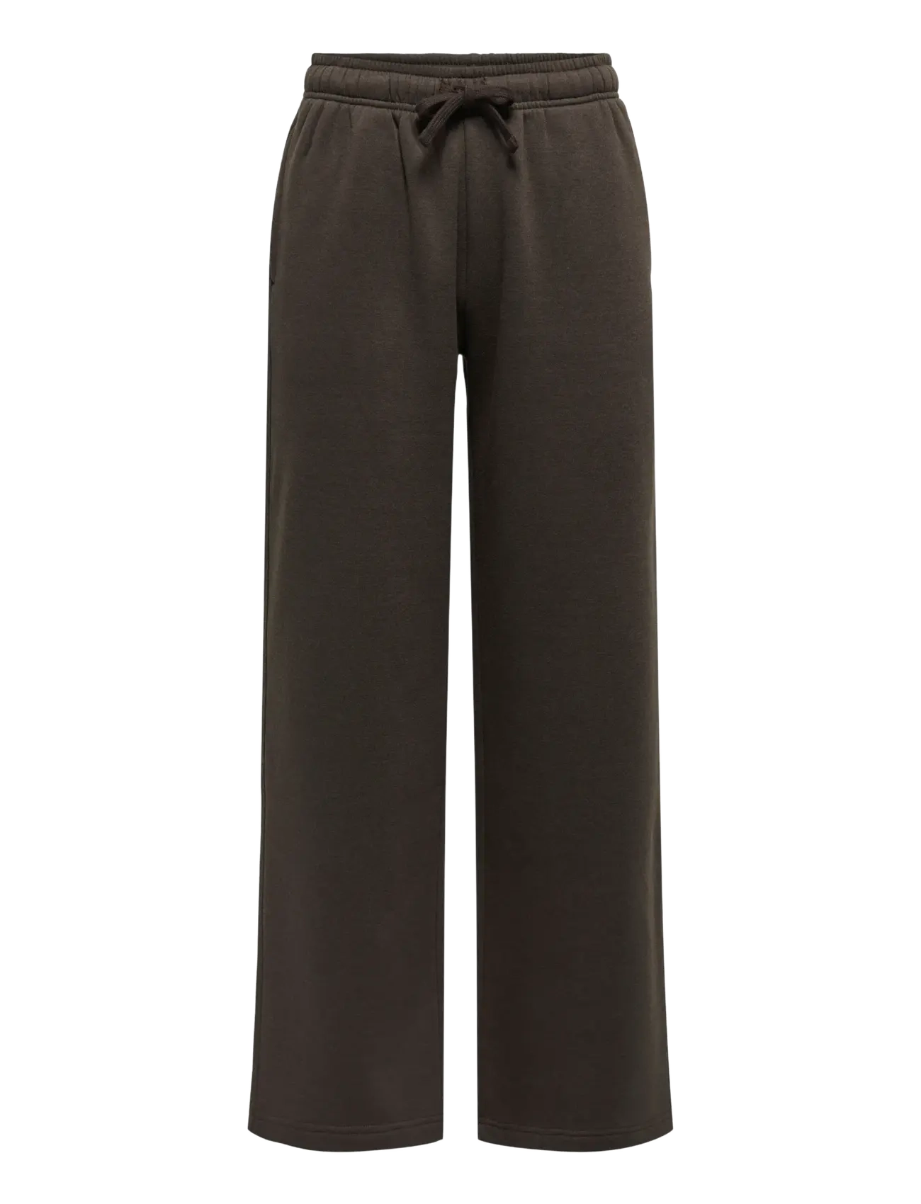 ONLY - ONLBEST STRAIGHT PANT SWT NOOS - hosen mit weitem bein - chocolate torte - 1
