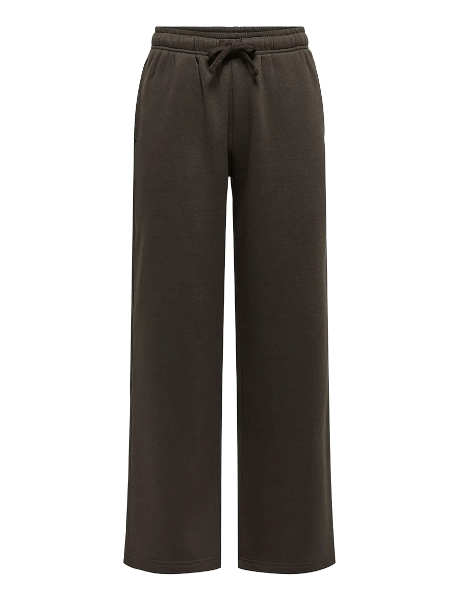 ONLY - ONLBEST STRAIGHT PANT SWT - hosen mit weitem bein - chocolate torte - 1