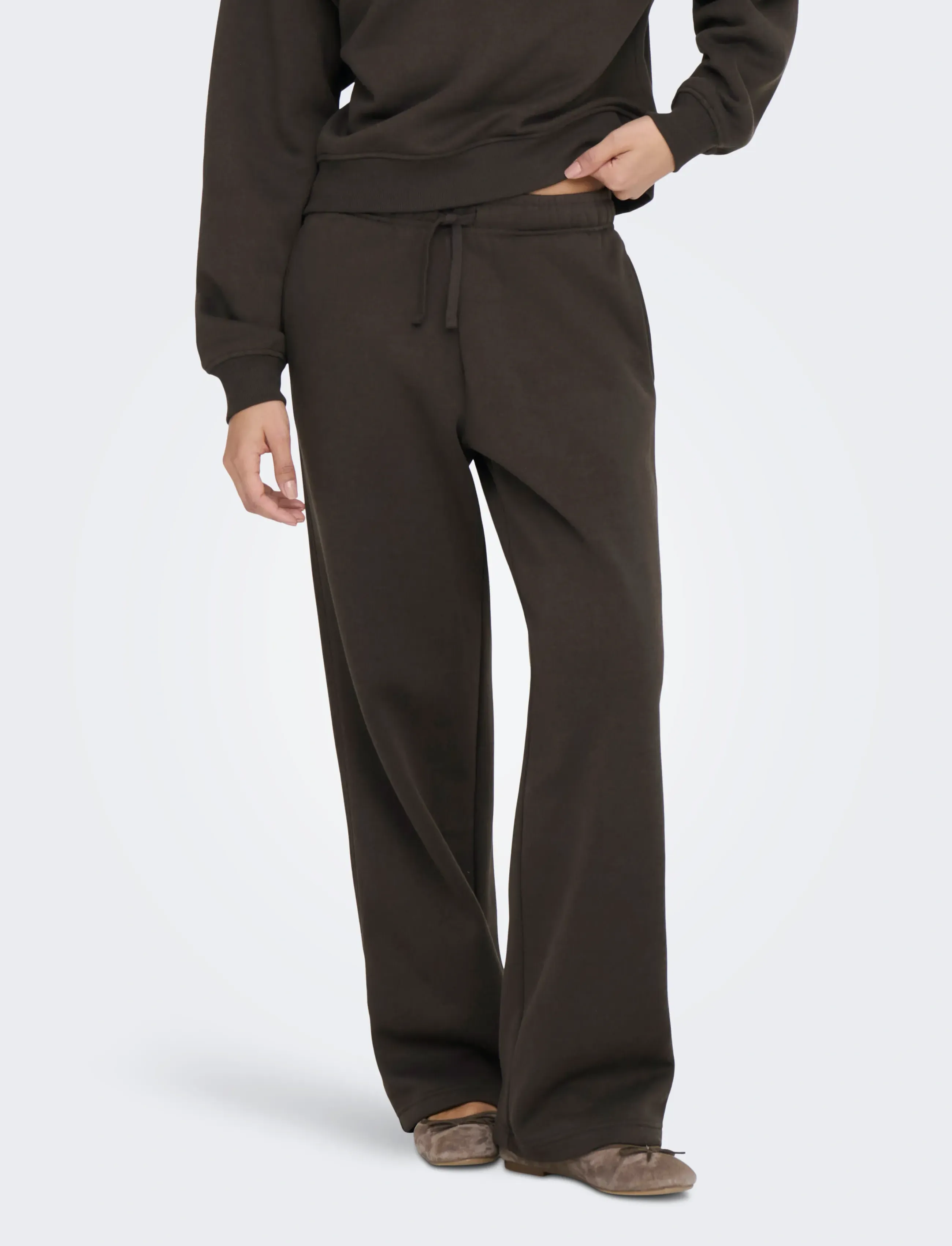ONLY ONLBEST STRAIGHT PANT SWT NOOS - Jogginghosen - CHOCOLATE TORTE / brown
