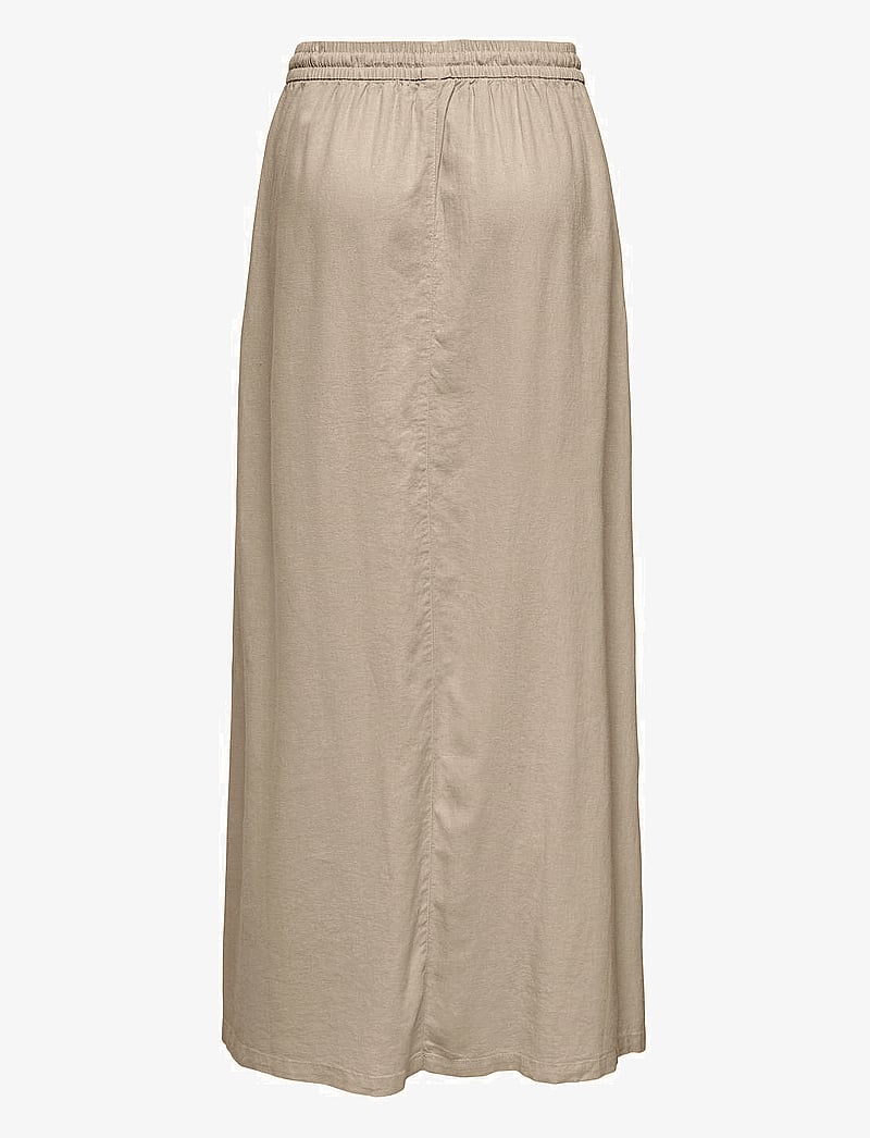 ONLY - ONLCARO HW LINEN BL LONG SKIRT CC PNT - maxi röcke - oxford tan - 2