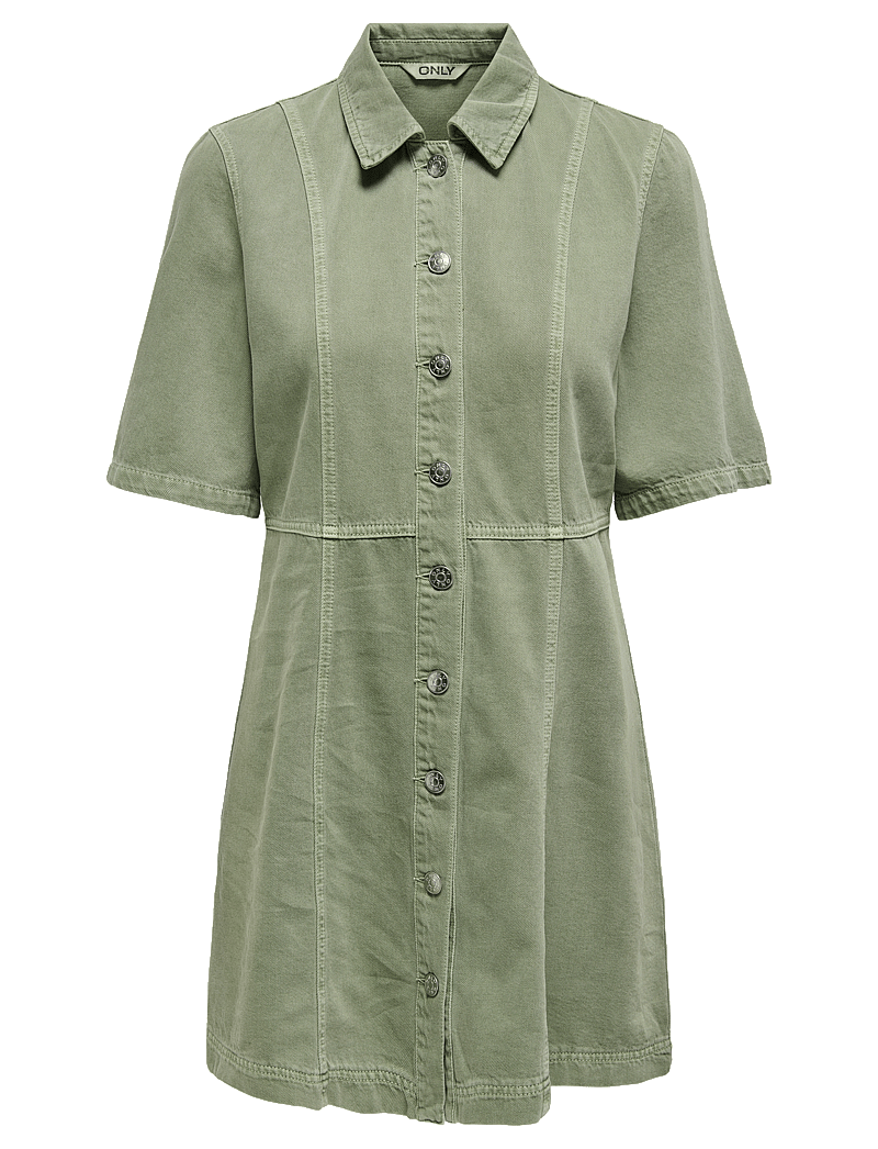 ONLY - ONLSILLA 2/4 SHORT BUTTON DRESS CC PNT - hemdkleider - mermaid - 1