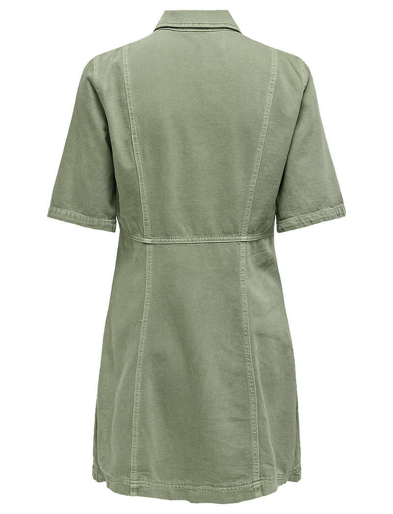 ONLY - ONLSILLA 2/4 SHORT BUTTON DRESS CC PNT - hemdkleider - mermaid - 2