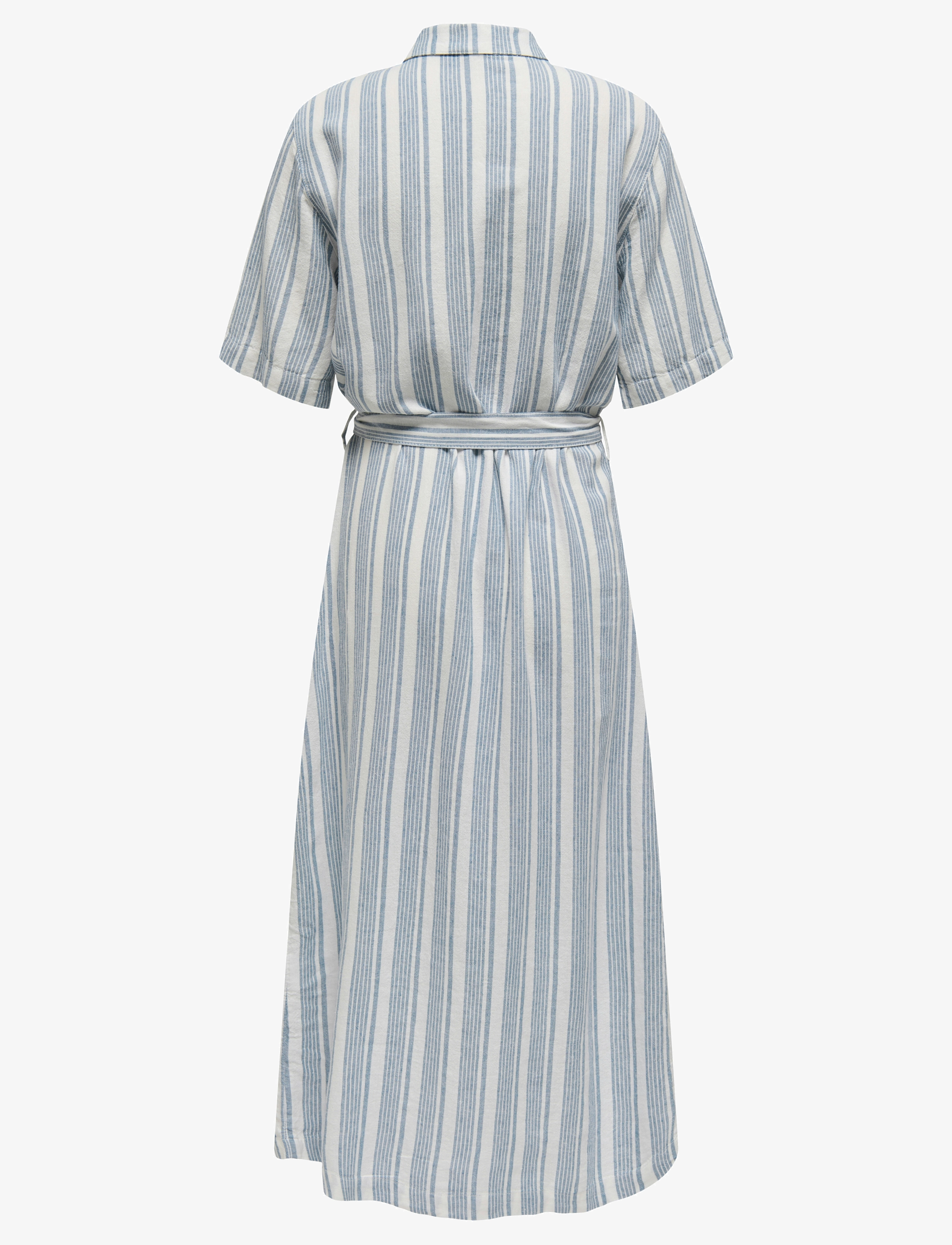 ONLY - ONLCARO S/S LINEN BL BELT DRESS CC PNT - coronet blue - 2