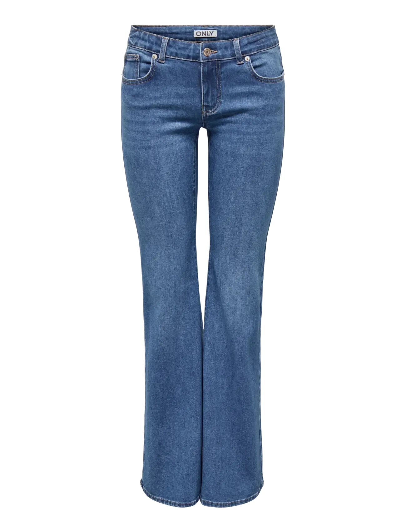 ONLY ONLTIGER LW WIDE MB FLARED DNM PIM - Schlaghosen - MEDIUM BLUE DENIM / blue