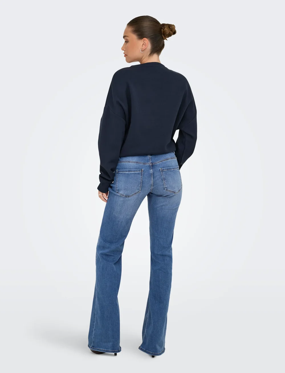 ONLY - ONLTIGER LW WIDE MB FLARED DNM PIM - flared jeans - medium blue denim - 3