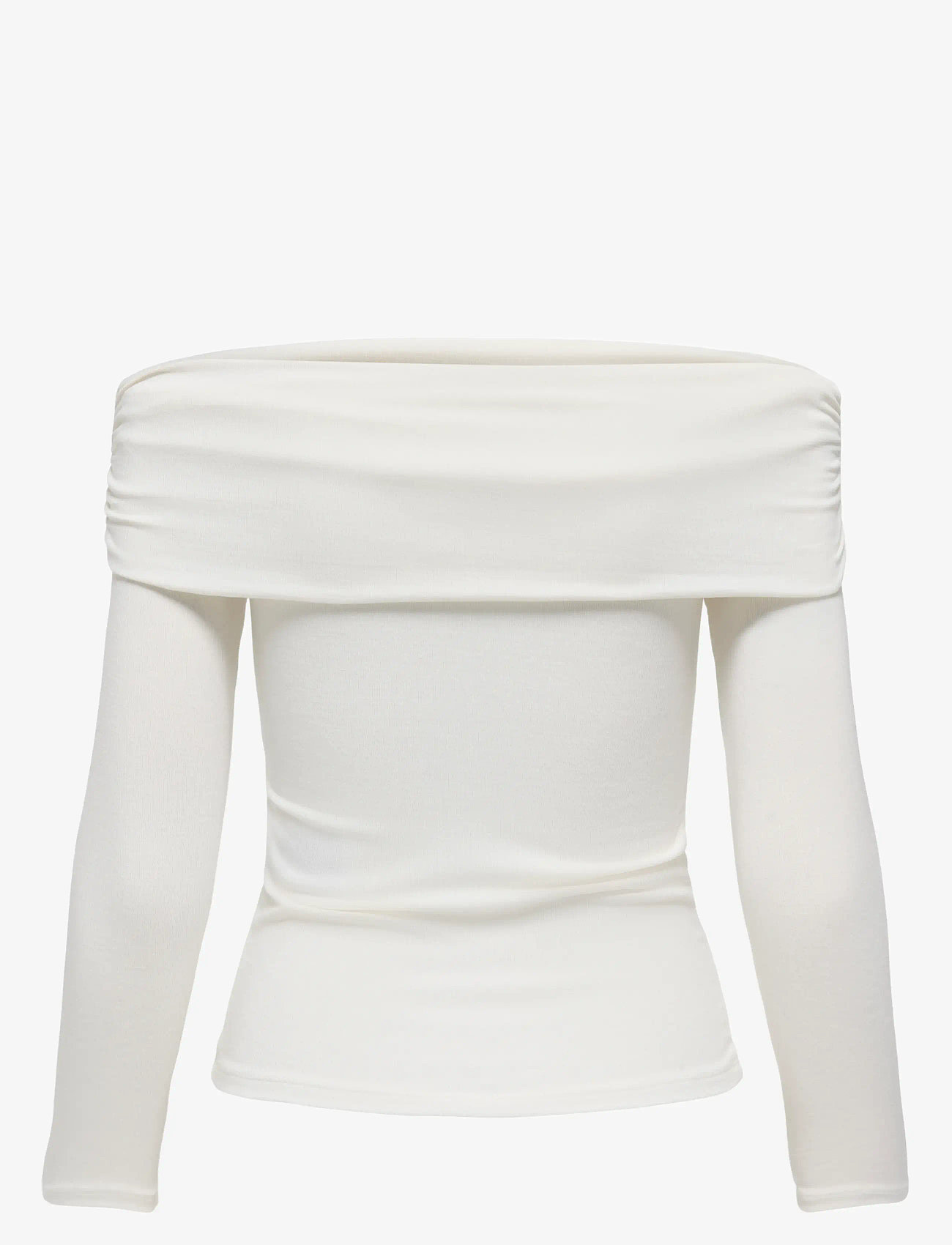 ONLY - ONLGLAMOUR L/S OFF SHOULDER TOP CC JRS - langärmlige tops - cloud dancer - 2