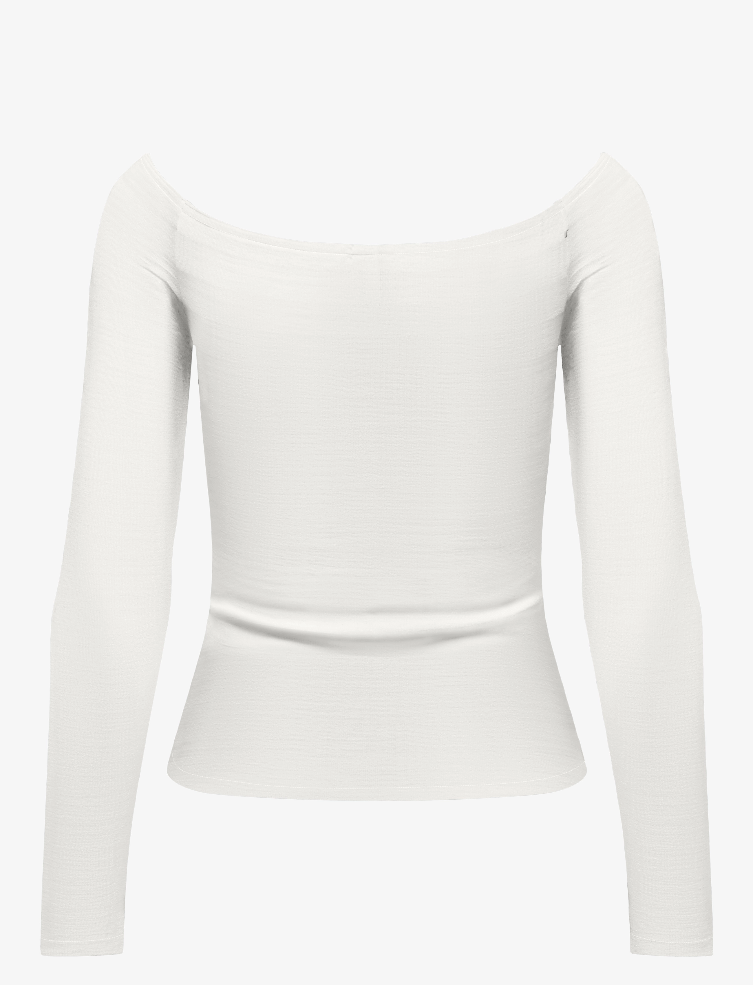 ONLY - ONLGLAMOUR L/S BOAT NECK TOP BOX CC JRS - cloud dancer - 2