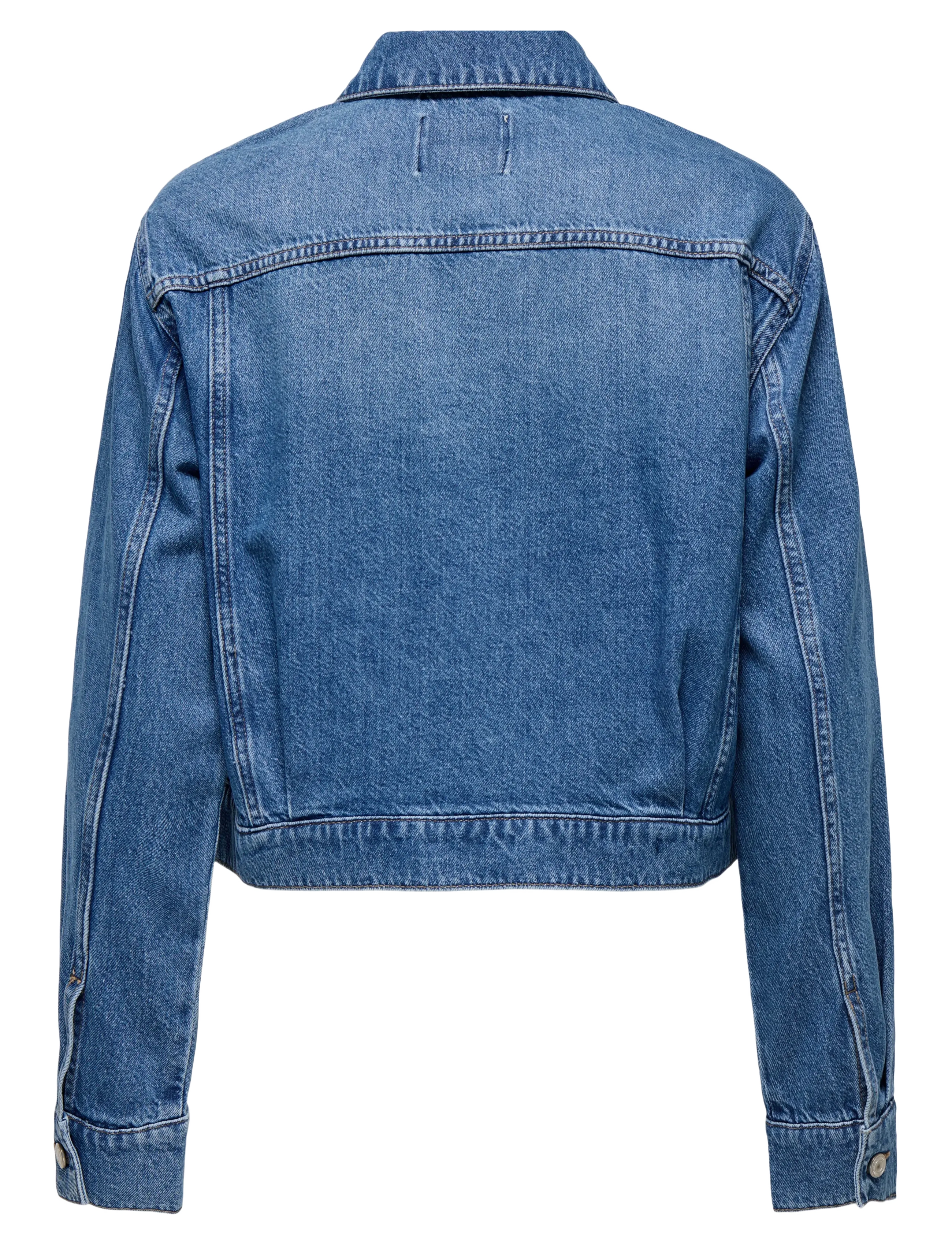 ONLY - ONLLUMI LS JACKET DNM PIM NOOS - medium blue denim - 2