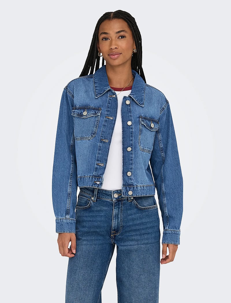 ONLY - ONLLUMI LS JACKET DNM PIM NOOS - vårjackor - medium blue denim - 0