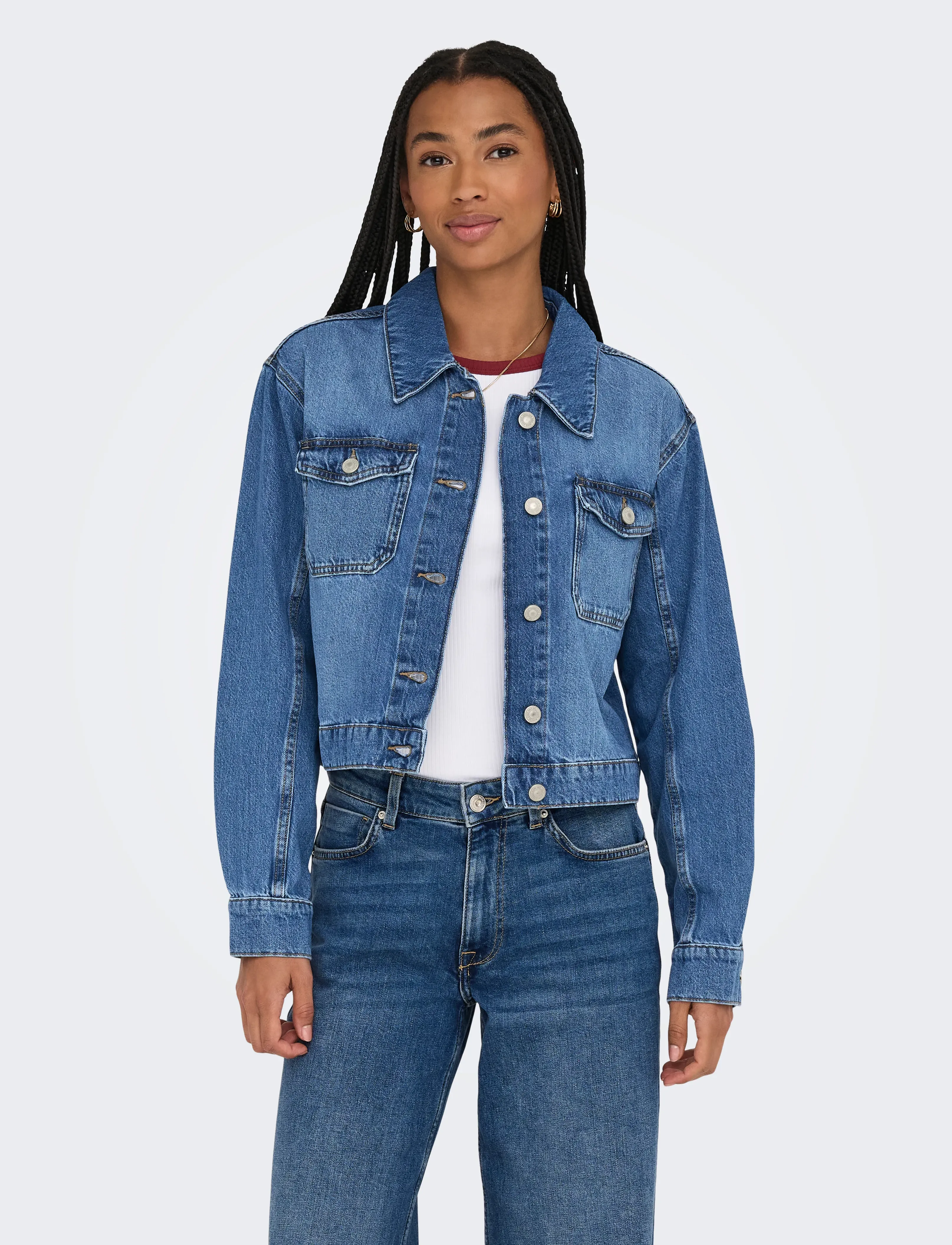 ONLY ONLLUMI LS JACKET DNM PIM NOOS - Transitional Layering - MEDIUM BLUE DENIM / blue