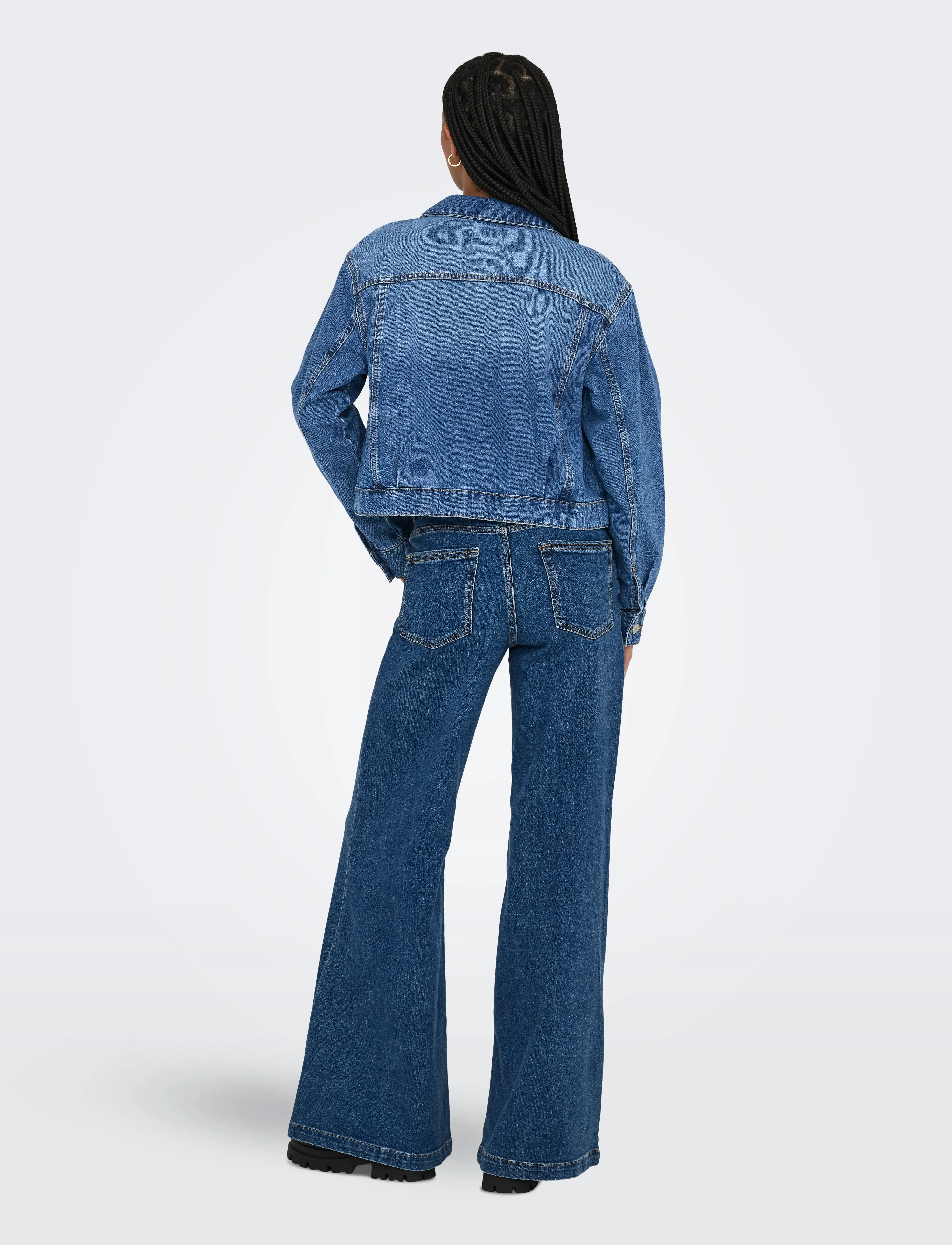 ONLY - ONLLUMI LS JACKET DNM PIM NOOS - medium blue denim - 3