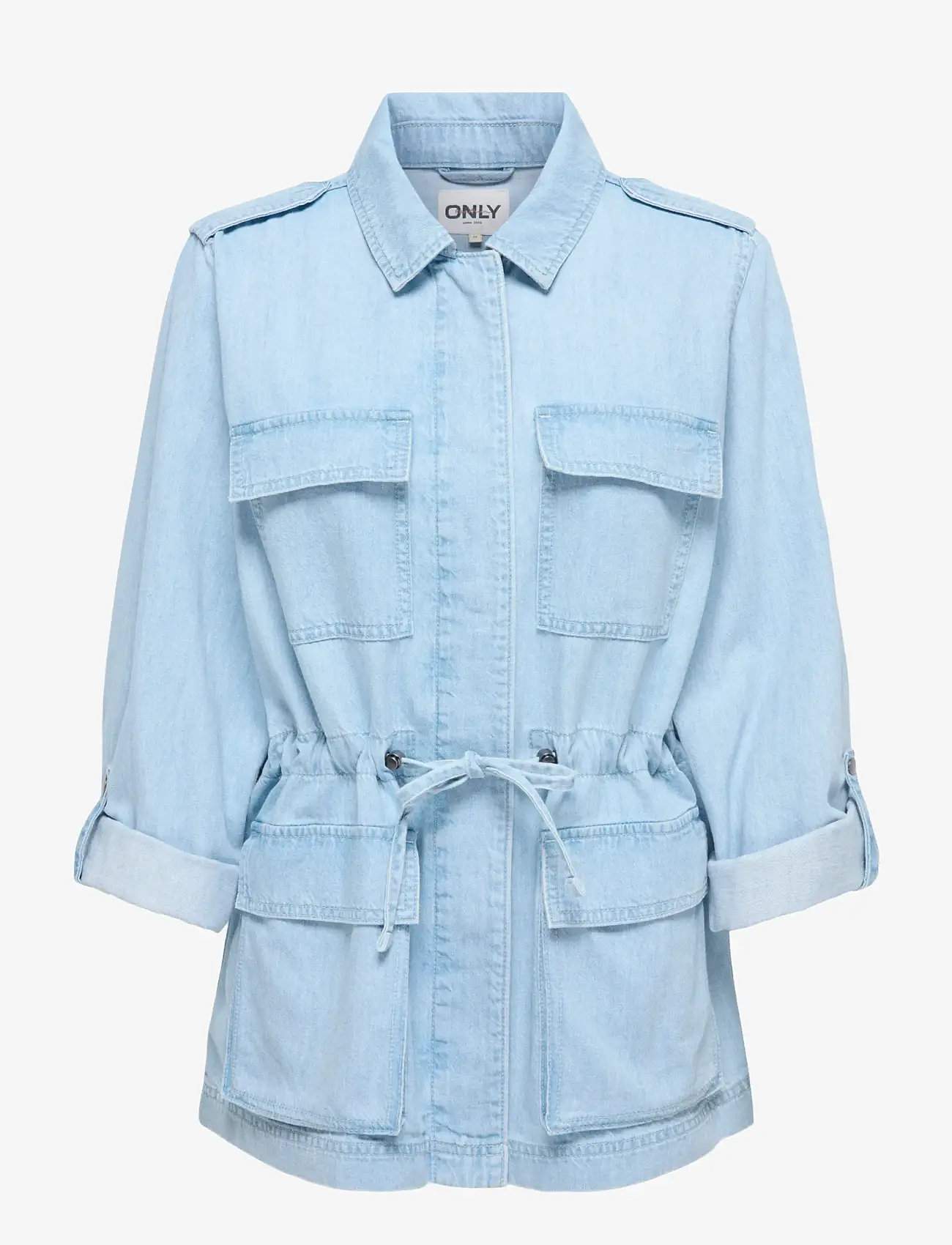 ONLY - ONLKENYA L/S UTILITY DNM JKT AKM - frühlingsjacken - light blue denim - 0