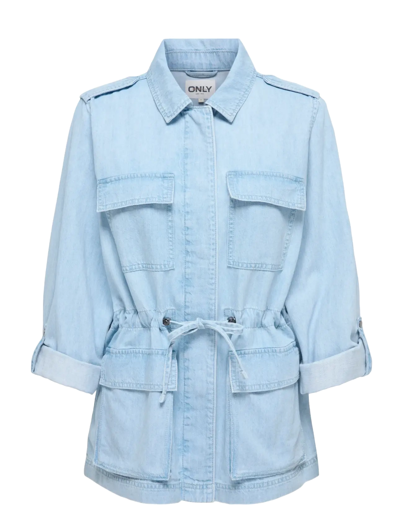 ONLY ONLKENYA L/S UTILITY DNM JKT AKM - Denim - LIGHT BLUE DENIM / blue