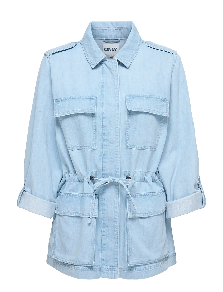 ONLY - ONLKENYA L/S UTILITY DNM JKT AKM - pavasara jakas - light blue denim - 0
