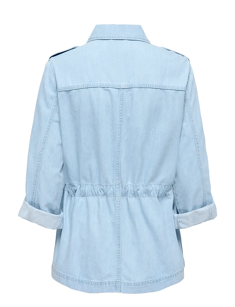 ONLY - ONLKENYA L/S UTILITY DNM JKT AKM - frühlingsjacken - light blue denim - 1