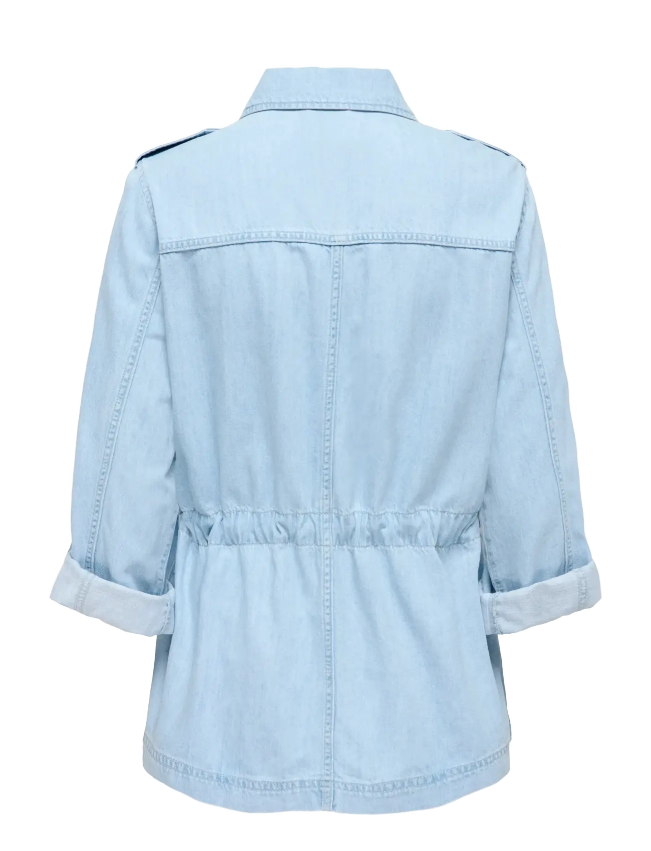 ONLY - ONLKENYA L/S UTILITY DNM JKT AKM - forårsjakker - light blue denim - 1