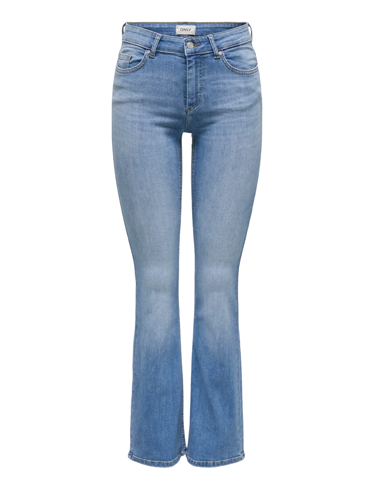 ONLY ONLBLUSH MW B-P FLARED TAI222 DNMNOOS - Flared jeans - MEDIUM BLUE DENIM / blue
