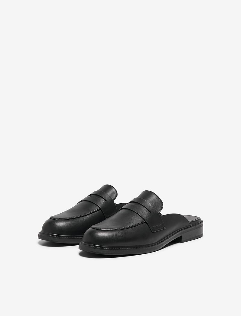 ONLY - ONLLUX-10 PU MULE - mules med klack - black - 3