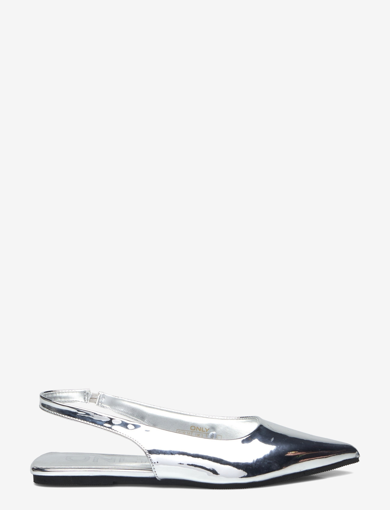 ONLY - ONLAURA-2 PU SLINGBACK BALLARINA - Žemakulnės basutės atviru kulnu - silver - 1
