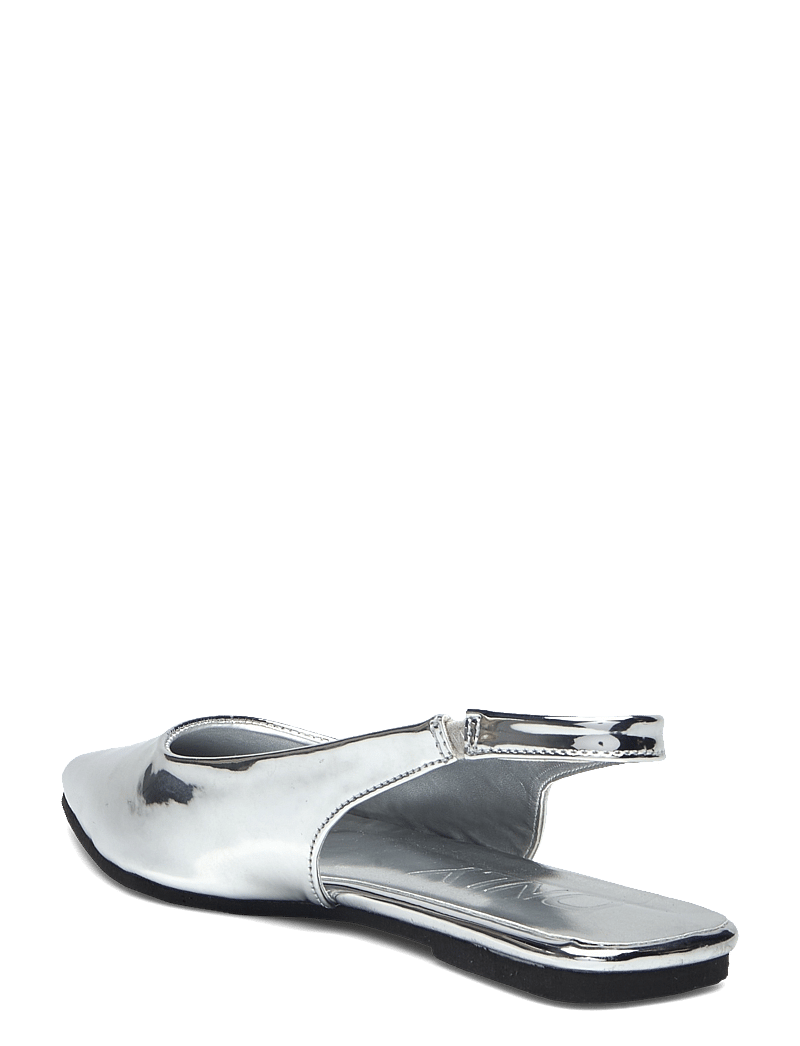 ONLY - ONLAURA-2 PU SLINGBACK BALLARINA - Žemakulnės basutės atviru kulnu - silver - 2