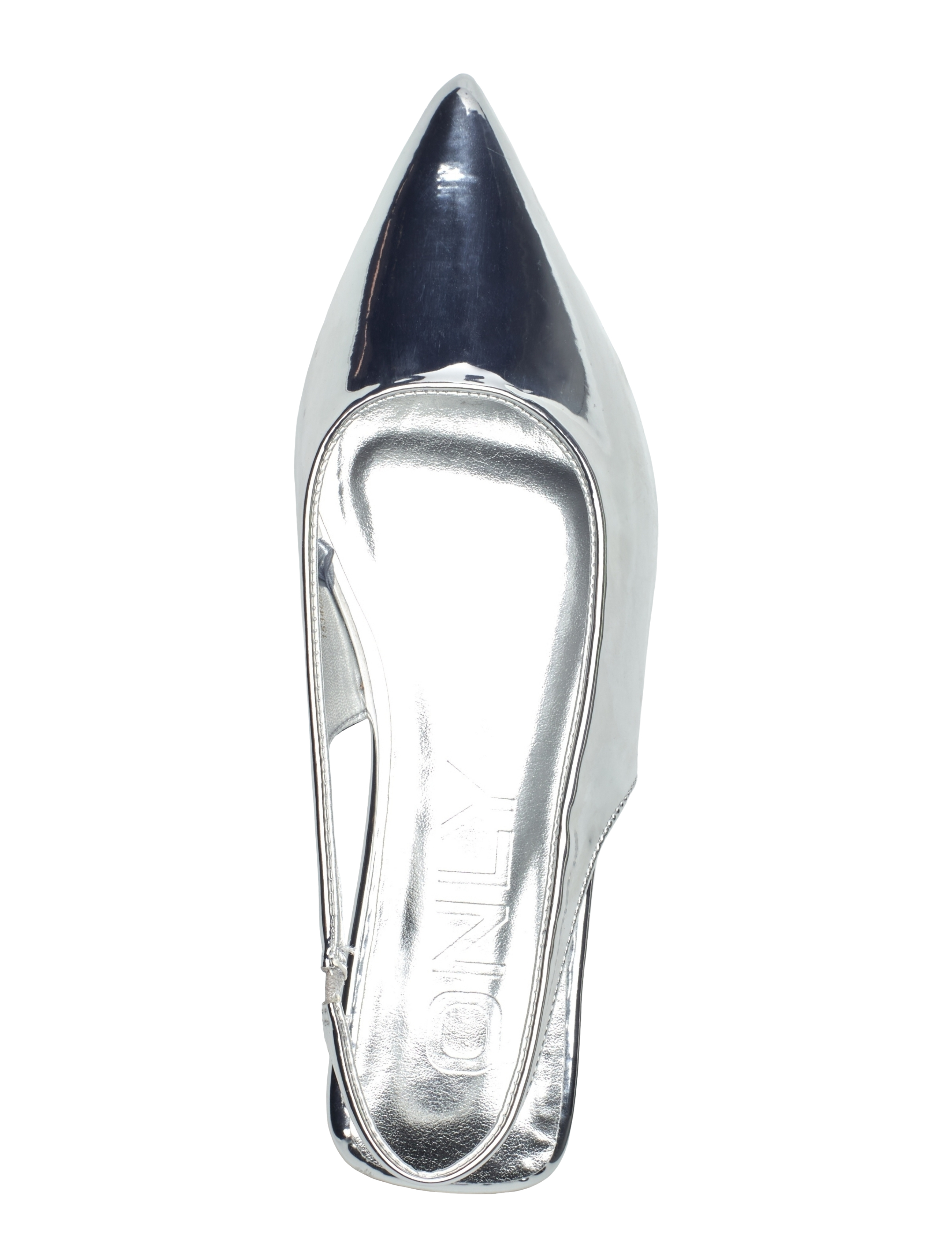 ONLY - ONLAURA-2 PU SLINGBACK BALLARINA - laveste priser - silver - 3