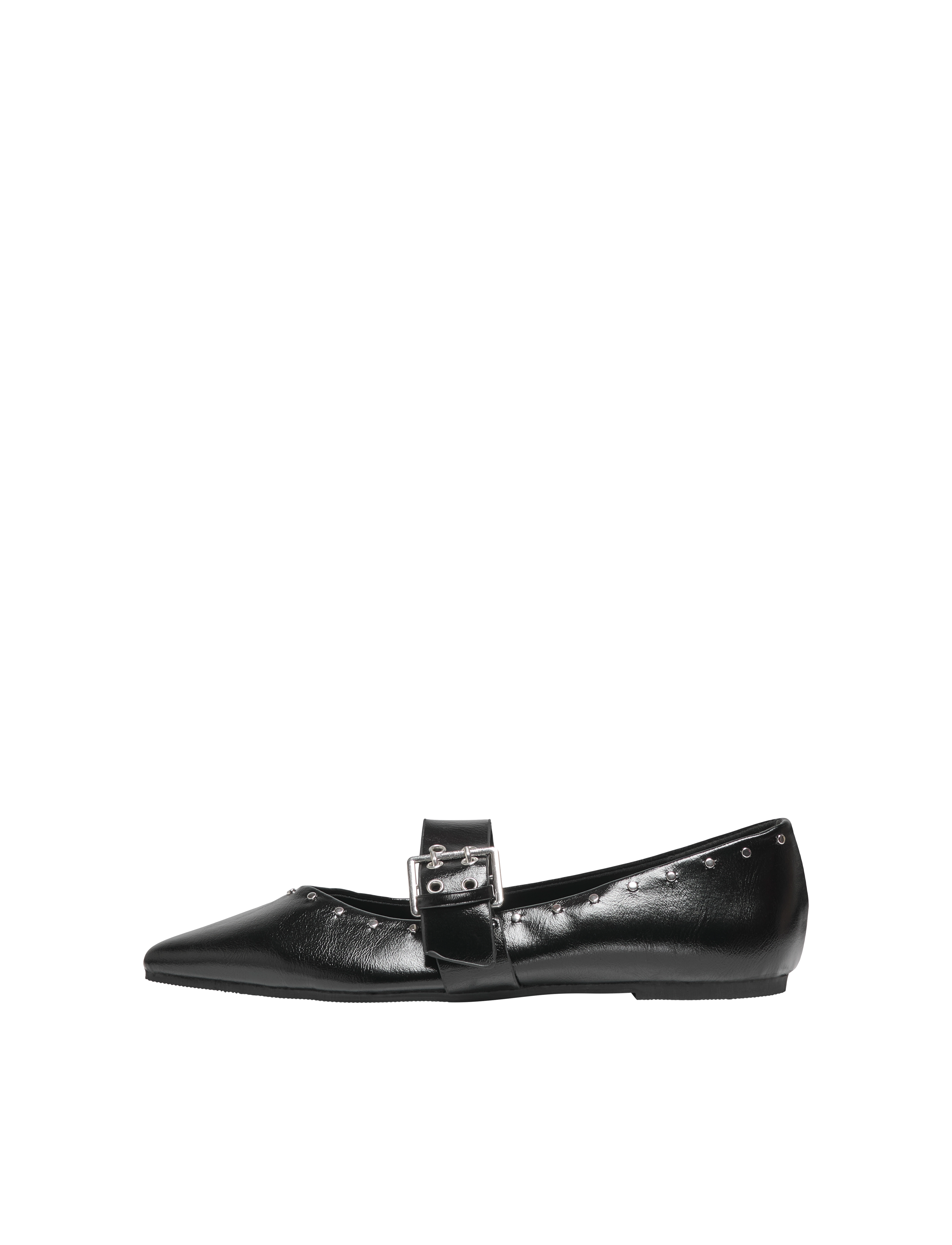 ONLY ONLAURA-4 PU STUD BALLARINA - Mary Jane-sko - BLACK / black
