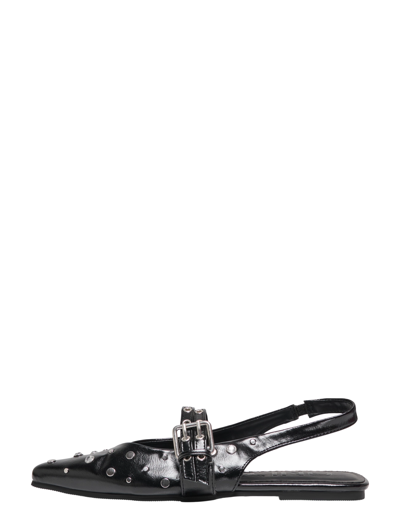 ONLY ONLAURA-5 PU SLINGBACK BUCKLE BALLARINA - Schuhe - BLACK / black