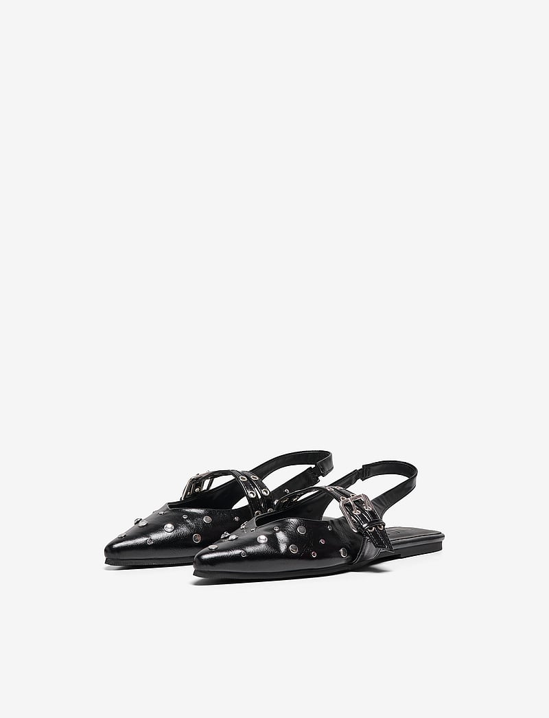 ONLY - ONLAURA-5 PU SLINGBACK BUCKLE BALLARINA - flache slingbacks - black - 3
