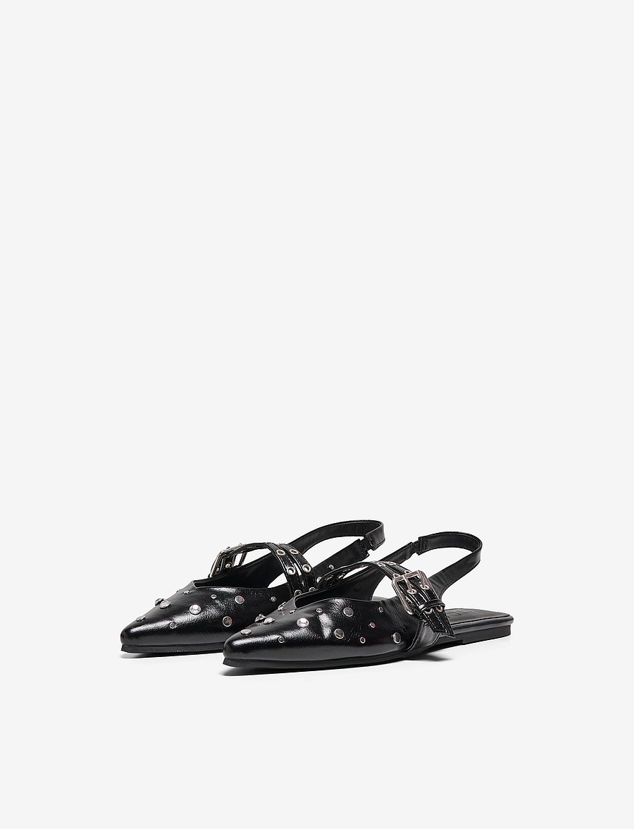 ONLY - ONLAURA-5 PU SLINGBACK BUCKLE BALLARINA - besondere anlässe - black - 3